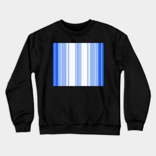 Strips - blue and white. Crewneck Sweatshirt